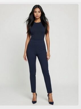 SPANX perfect pant 4 pocket skinny ankle work pant in navy